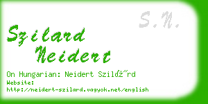 szilard neidert business card
